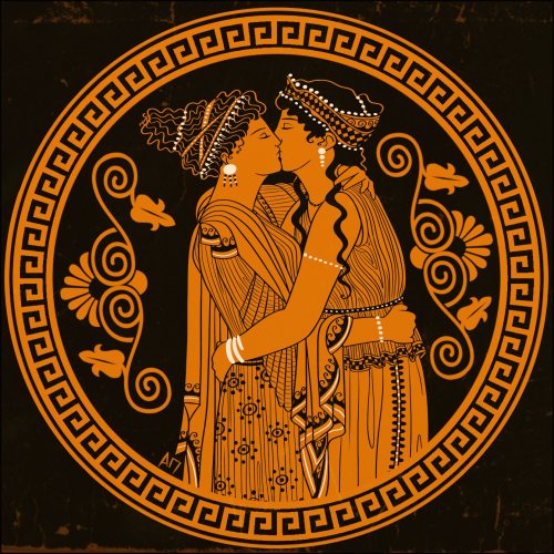 alexandriad:some ancient gay greeks, red figure pottery and rainbow versions happy pride month!!