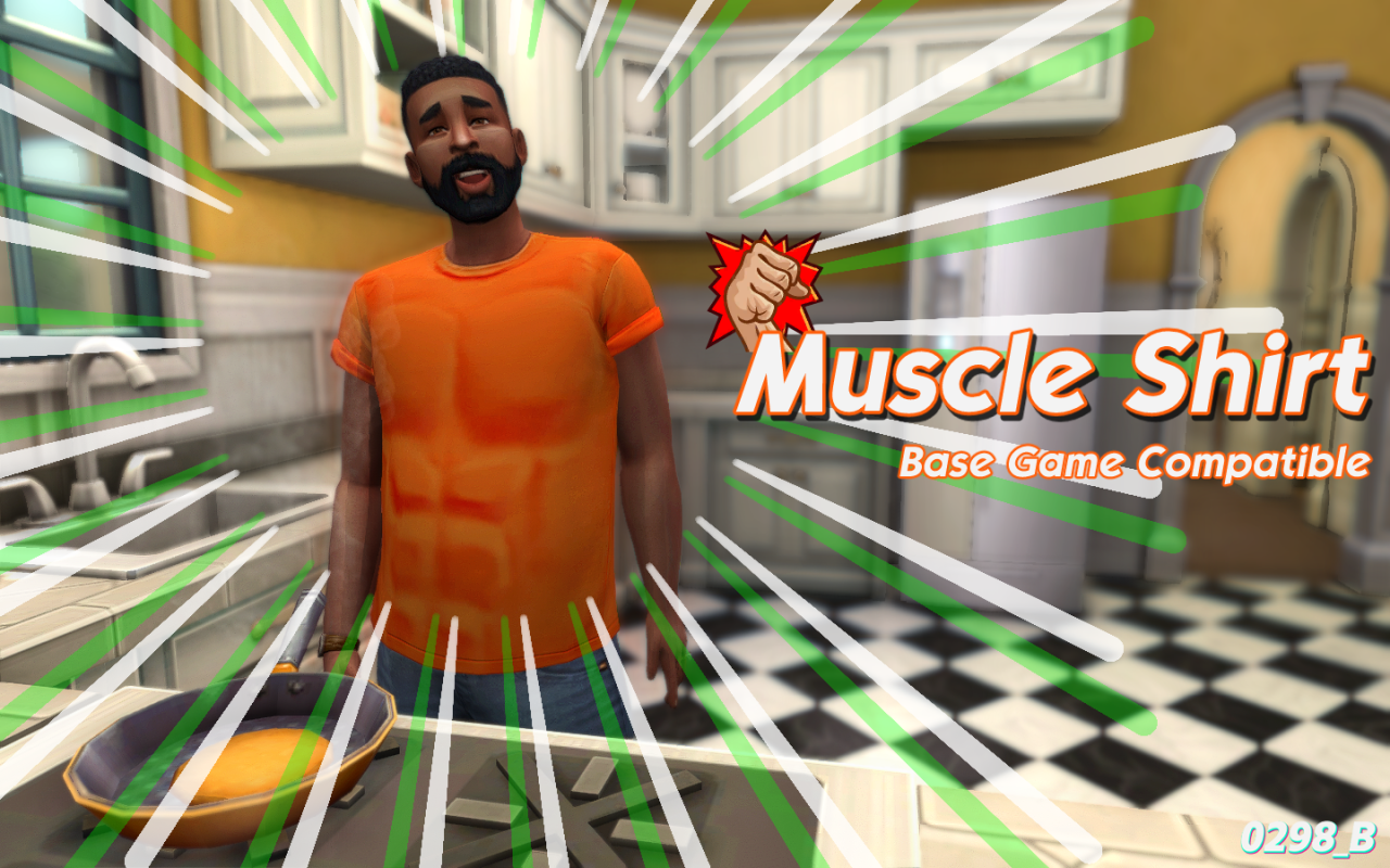 👕Muscle Shirt• Base Game Compatible
• 3 Swatches
• Disallowed for random
Download ( SFS / free )