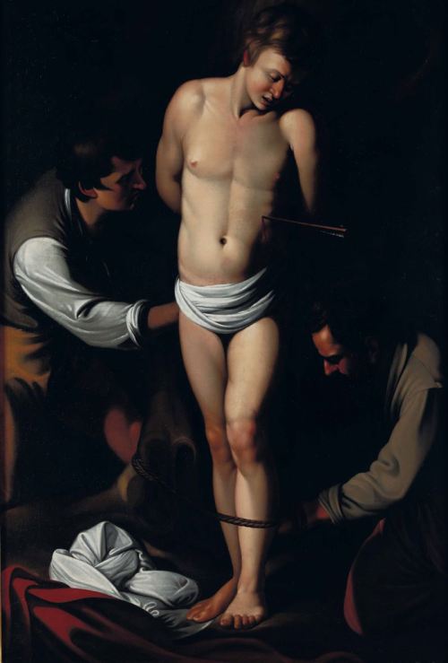 maertyrer:  attributed to Louis FinsonMartyrdom of St. SebastianOil on canvas, 162 x 108  cm, 17th century