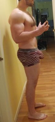 bigdbob:  New undies! Fillin’ that pouch ;)