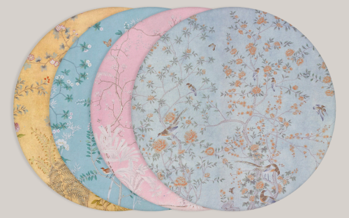 Round Chinoiserie Rugs18 large round rugs featuring beautiful chinoiserie patterns.Download (early a
