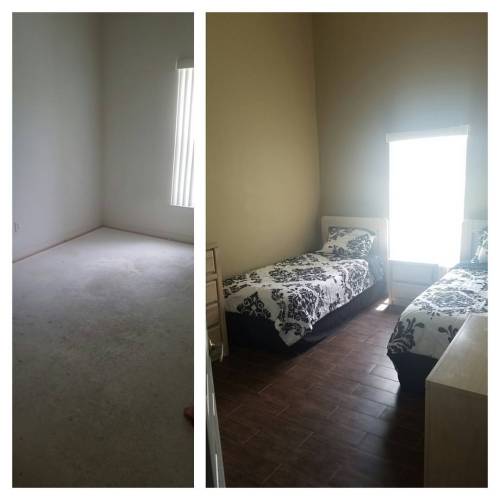 Before &amp; after #newhouse #bedroom #bedroomtransformation