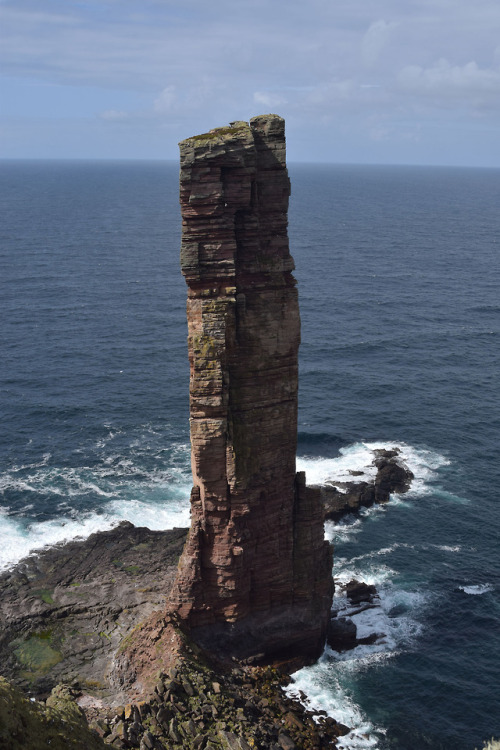 on-misty-mountains: Old Man of Hoy, a famous sea stack on the Orkney Islands. 