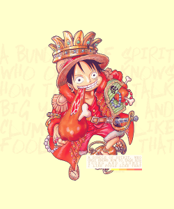 bishotas:  Happy Birthday Monkey D. Luffy05/05/2014: A bundle of spirit, who only knows how to talk big. Young and clumsy; I like fools like that.  