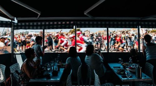 Photo taken from CyclingTips’ gallery of images from stage 1 of the Tour de France from Noirmoutier-