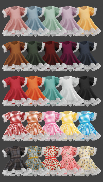 daisy-pixels: - ̗̀ Little Sasha Dress ̖́- (TS4) Download Dress: Patreon (now) | My Blog (February, 1