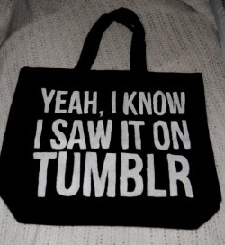 tshirtsandtees:  I Saw It On TUMBLR / Tote Bag // Hipster // Social Media Hipster funny t shirts