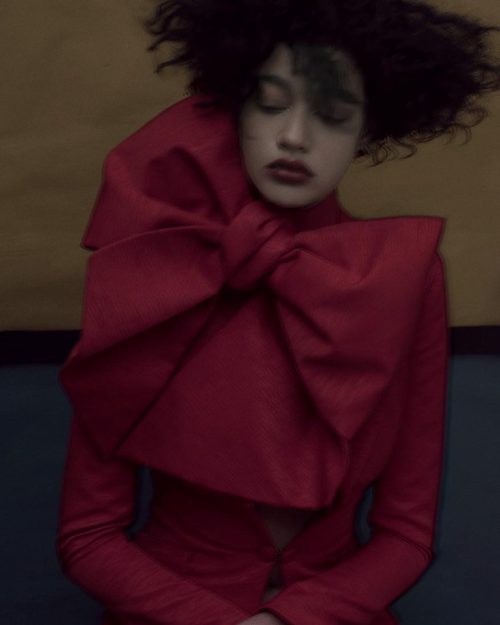 edithshead:  Damaris Goddrie by Sarah Moonfor Vogue Germany, 2015