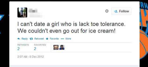 Can’t eat ice cream and missing a toe, Oh myy. Think this is funny, click to read more #TwitterFails