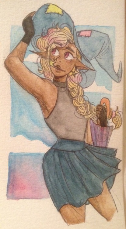 adventuresloane: a-cup-of-kay: @doc-benny gotcha [ID: A traditional watercolor painting of Taako, a 