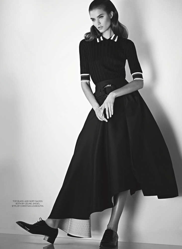 hauteinnocence:  Katie Fogarty in “Lady 2.0” by Max Abadian Fashion Canada March