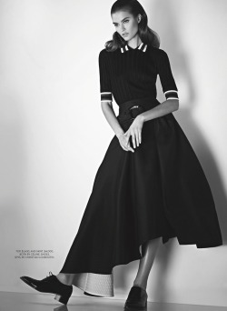 hauteinnocence:  Katie Fogarty in “Lady 2.0” by Max Abadian Fashion Canada March 2014