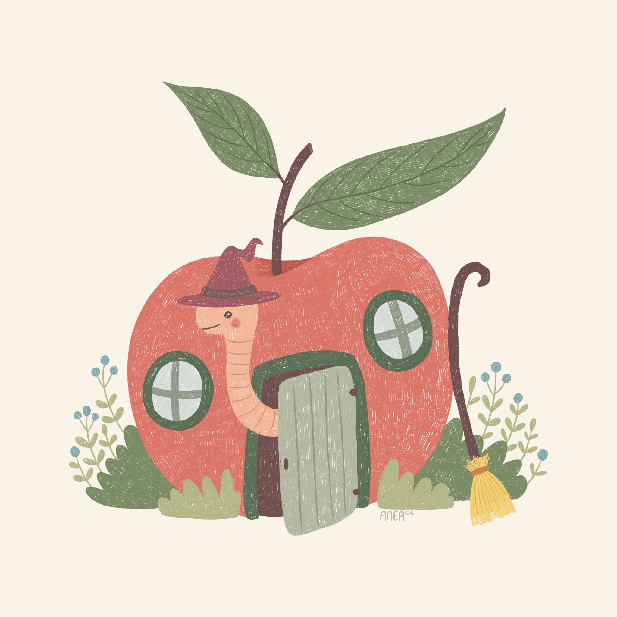 aneacc:Day 21. Worm.It seems like I love making houses out of random objects because