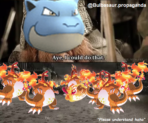 bulbasaur-propaganda:Bulbasaur and Squirtle fans united against bias and favoritism
