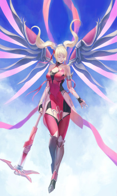 phamoz:  Pink Mercy - overwatch