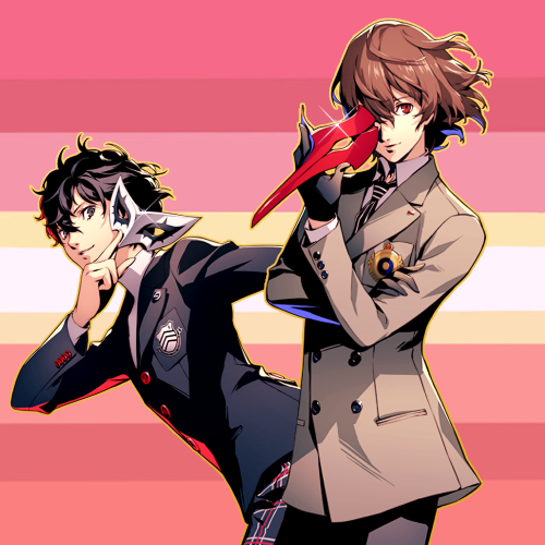 yourfaveloves: AKIRA KURUSU AND GORO AKECHI FROM PERSONA 5 ARE IN LOVErequested by anonymous