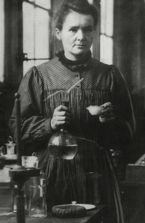 Madame Curie (Marie Sklodowska Curie) was a Polish scientist who studied radioactivity. She won the 