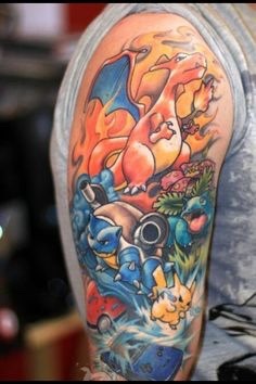 isquirtmilkfrommyeye:  Some amazing Nintendo Tattoos by some amazing artists.