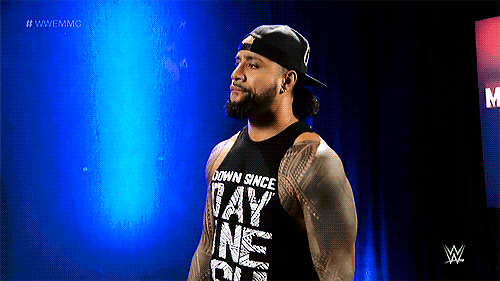 toosweetme:Jimmy Uso waits to find out his partner for the Mixed Match Challenge