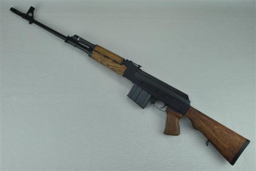 gunrunnerhell:  M76 What is essentially and over-sized AK chambered in 8mm Mauser. The ones sold/built by Century Arms and Ohio Rapid Fire (now known as Assault Weapons of Ohio) are generally the most common versions on the market. This one is missing