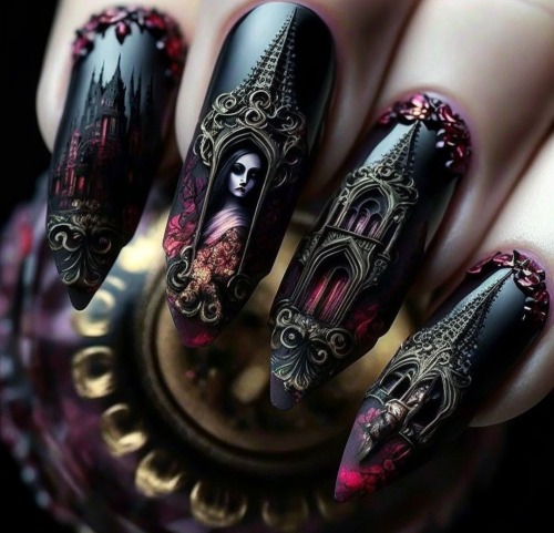 Gothic Nail Art