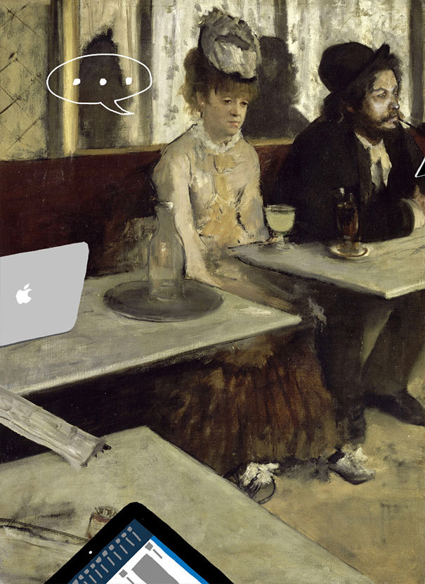 asylum-art-2:  Diego Velazquez,  Famous Paintings Updated With 21st-Century Gadgets