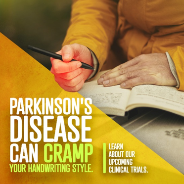 Parkinson's Disease can cramp your handwriting style