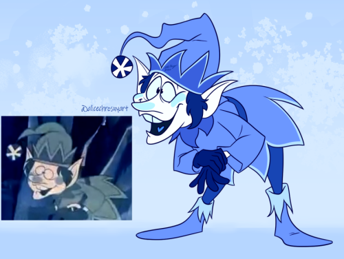 alicechrosnyart:My favorite Rankin Bass snow gremlin, Jack Frost