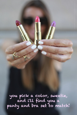 lecocuquotidien:  always match your lipstick