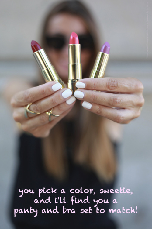 Porn lecocuquotidien:  always match your lipstick photos