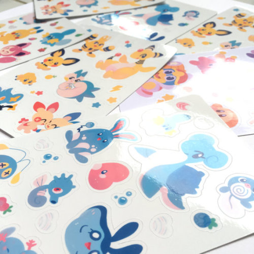 Porn Pics retrogamingblog:  Pokemon Stickers made by