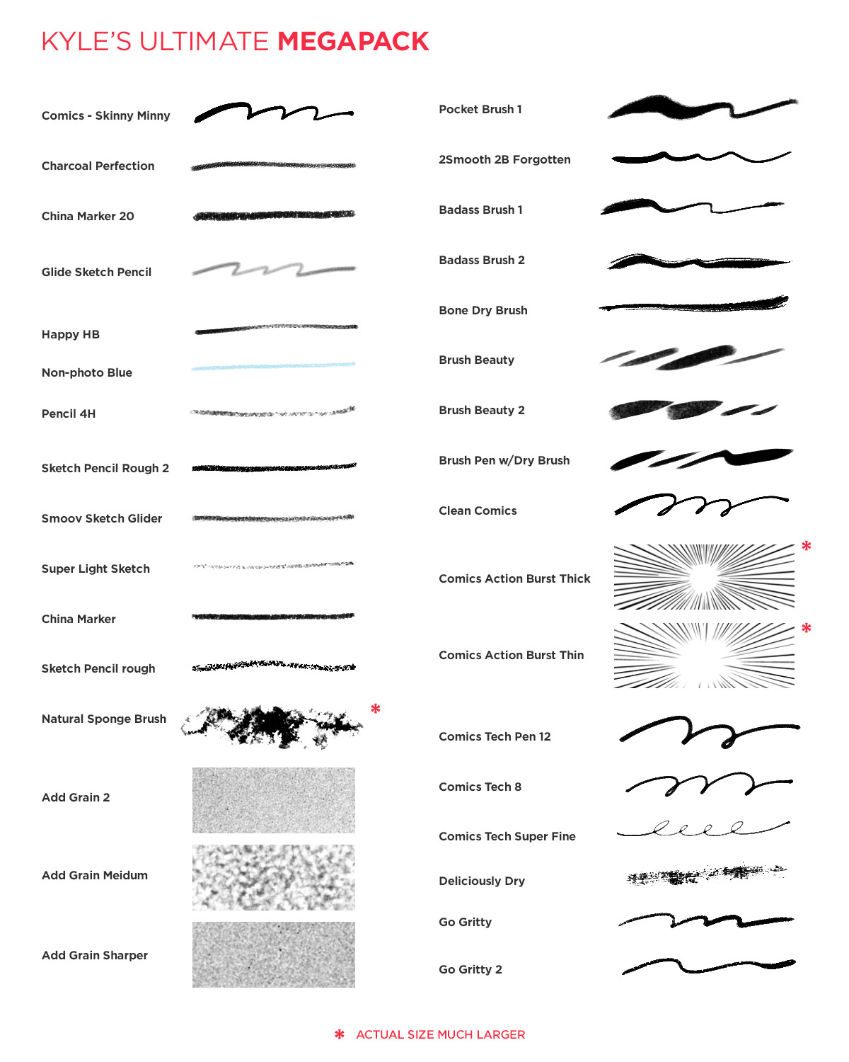 kyletwebster:  The first comprehensive cheat sheet for my Photoshop Megapack. Please