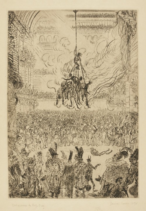 DEATH CHASING THE HUMAN FLOCK / THE REVENGE OF HOP-FROGJames Ensor (1860-1949)