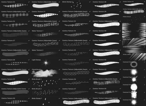 Manga Brush Set For Procreate