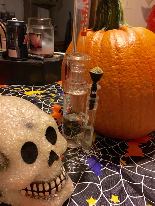 myfireisyourdesire:Who needs a social life when you have big ass kief bowls and spooky decorations?