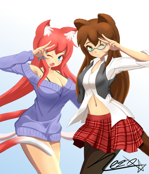 Ella and CelicaPatreon | Twitter | DeviantartElla’s got a friend! Celica the Otter. look forward to 