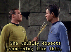 fuckyeahdrmccoy:starfleet-cadet-pippin:Nice flowers you got there Captain.They’re dead Jim.