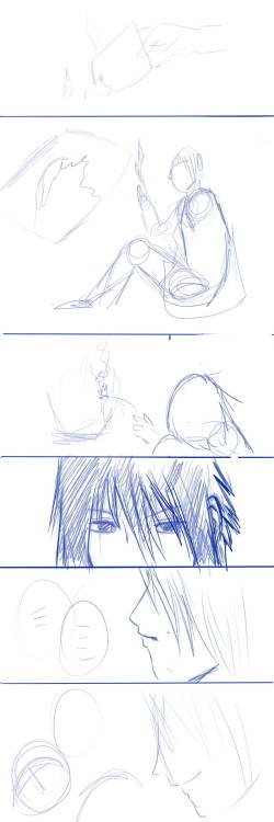 1º sketch progressNARUTO: the last - the wedding