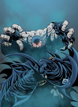 extraordinarycomics:  Batman vs Bane by Mike Deodato Jr. 