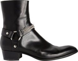 Saint Laurent Chain Harness Ankle Boots