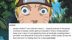 sasukeeuchiha:  Naruto text post meme:  part 1 / part 2 / part 3 / part 4 / part 5 / part 6 / part 7 / part 8 / part 9 / part 10 