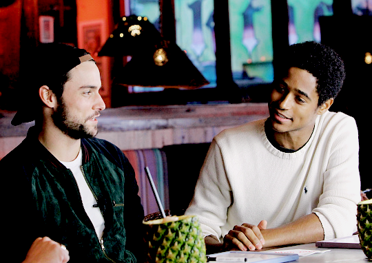  Jack Falahee and Alfie Enoch at Westfield Century City 