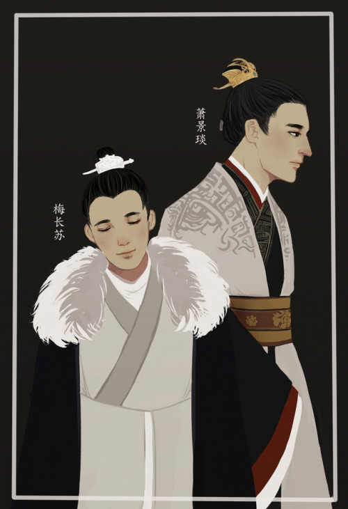 c-iyd:Mei Changsu (Lin Shu) and Xiao Jingyan from Lang Ya Bang (Nirvana in Fire).Usually not into dr