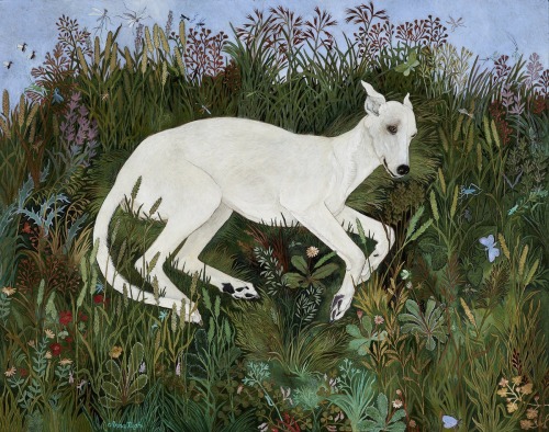 artistsanimals: Title: The Bliss of GrassArtist: Anna PughDate: 2009Medium: Acrylic on BoardSize: 19