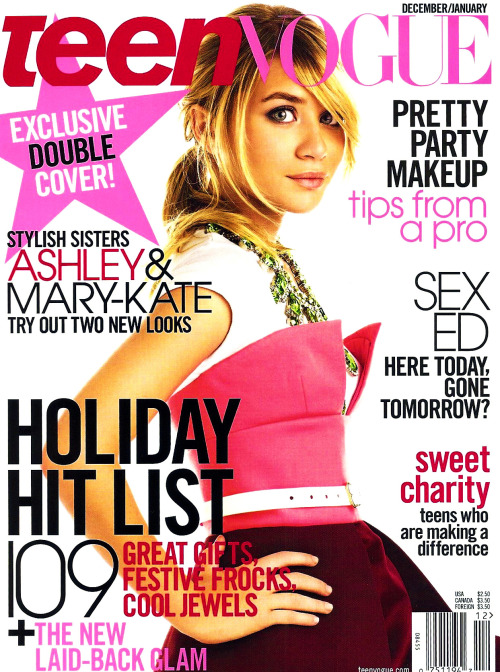 Teen Vogue is an American online publication, formerly in print, launched in 2003, as a sister publi