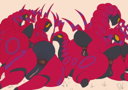 doyourpokemon:  There’s been a recent shortage of male Scolipede. 