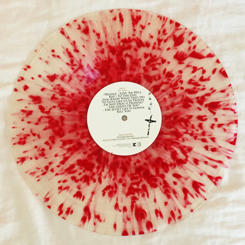 dangersday:my chemical romance - three cheers for sweet revenge; limited edition clear w/ red splatt