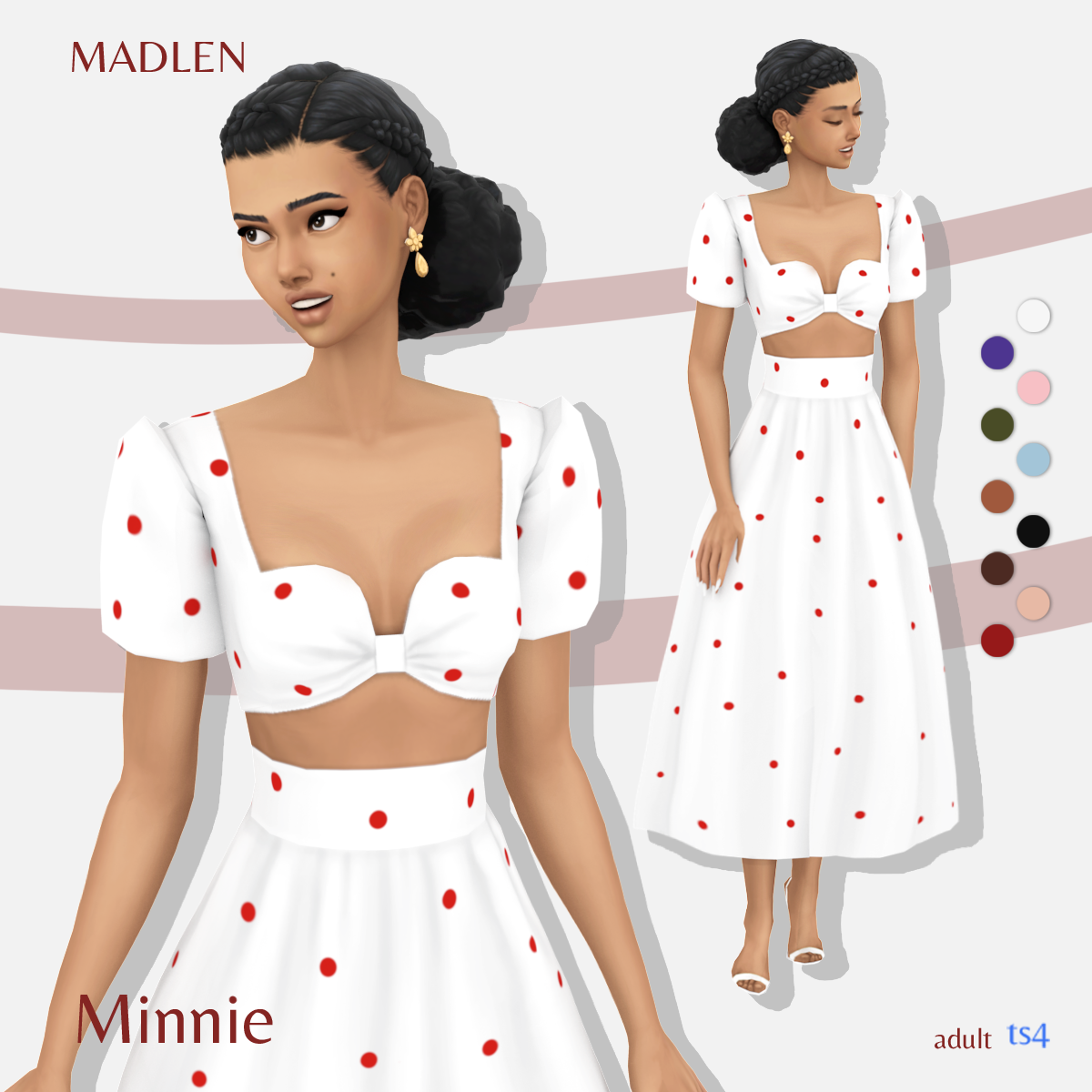 Minnie OutfitA sleek elegant crop top with a twist of puffy…