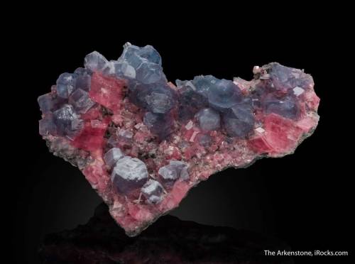 Fluorite and Rhodochrosite - Four Ball Pocket, Sweet Home Mine, Mount Bross, Park Co., Colorado