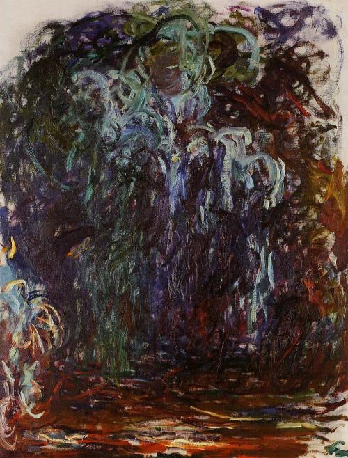 Weeping Willow  - Claude Monet ( 1921 - 1922) rightWeeping Willow  - Claude Monet ( 1918 - 1919)   l